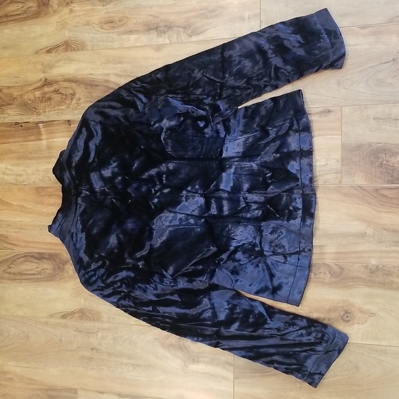 Banana Republic Velvet Blazer Size 4 - Picture 2 of 2